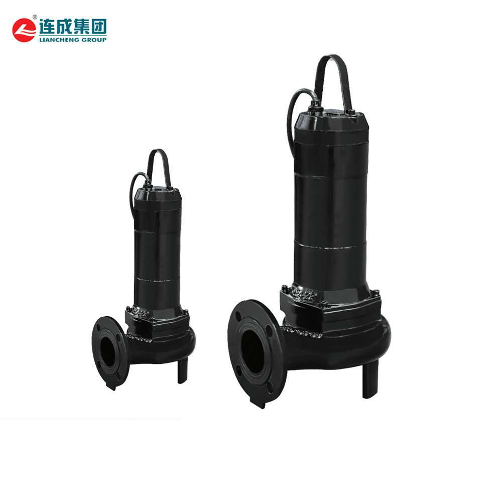 上海连成50WQ 2.2KW潜水排污泵大口径无堵塞排水泵地下室潜污泵