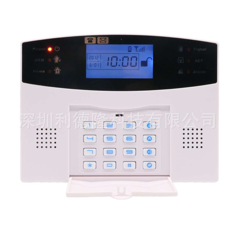 防盗报警器多语种LCD GSM alarm 红外 gsm报警器 gsm 防盗报警器