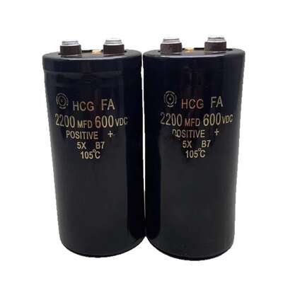 600V2200UF高压蓄能放电螺丝脚电解电容HCGFA大电流
