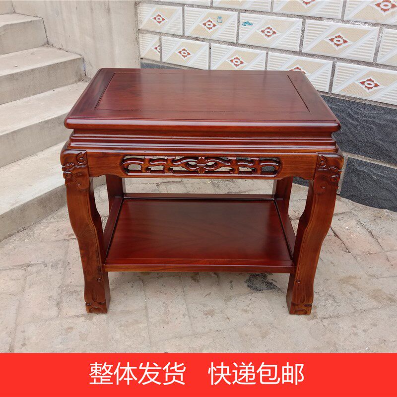 奇石架实木超承重客厅家用鱼缸架底座简约中式阳台盆景架艺术品桌