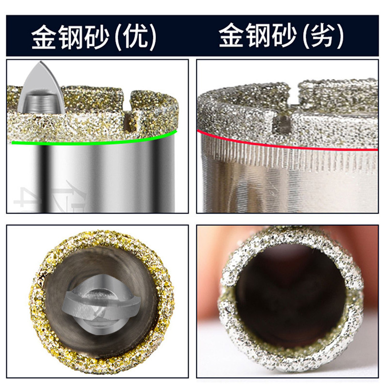 带定位钻头 瓷砖玻璃开孔器 埃特板 硅钙酸板 大理石钻孔打孔石材