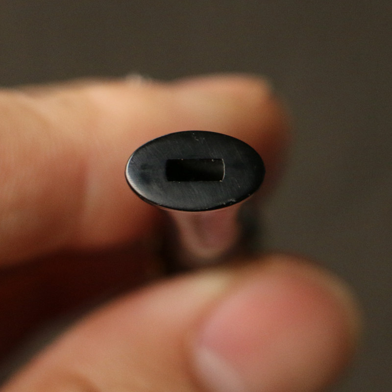 紫竹鞭粗烟嘴烟嘴把件把玩抽烟器具竹制工艺品竹雕收藏送礼