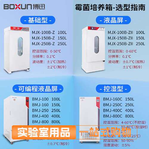 博迅SPX-100B-Z/150B/生化霉菌培养箱微生物实验室MJX-100B-Z培养