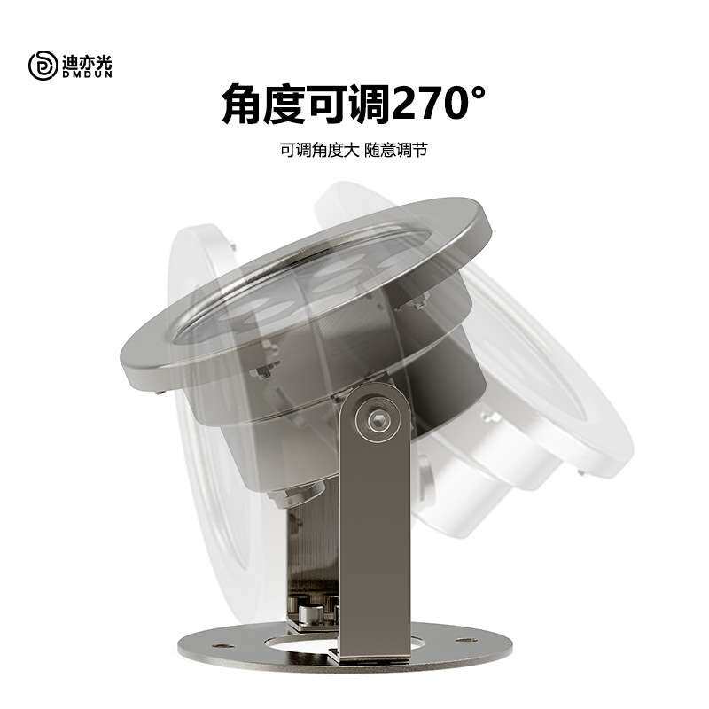 led水底灯24V户外防水射灯RGB喷泉灯景观鱼池鱼缸水下灯RGB变色
