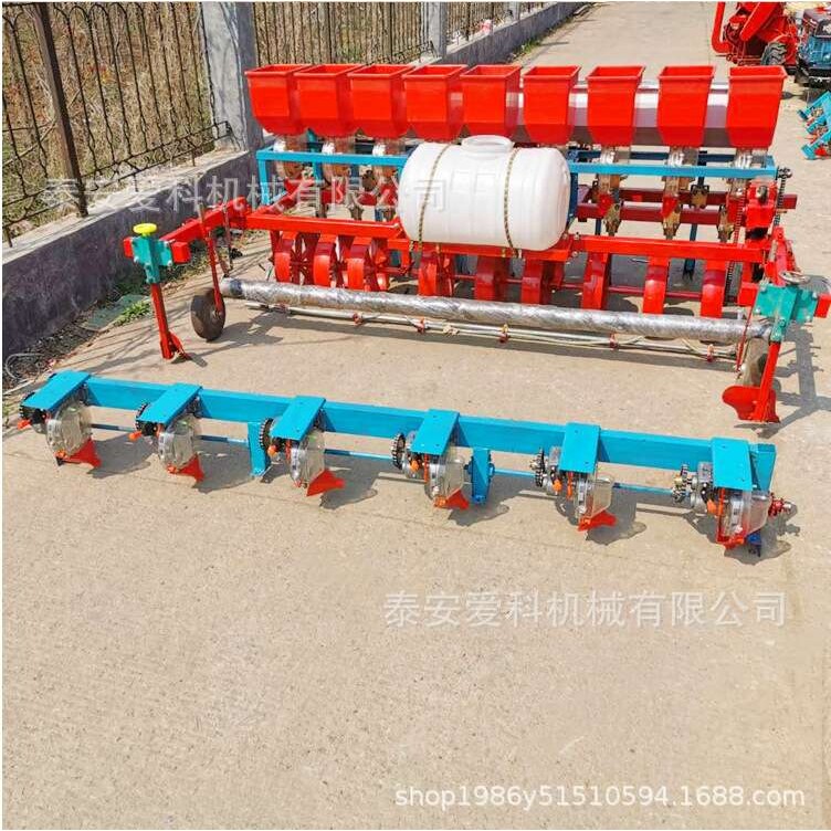 新款玉米大豆精播机 滴灌施肥可同 圆盘浆腿式多行播种机
