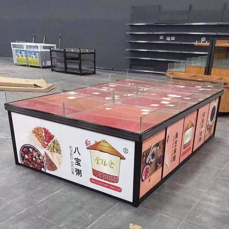 迷你便利店小型商超角柜节省空间高承重炒栗子豆类坚果通用炒货柜