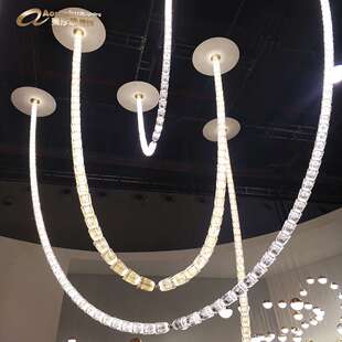 Crystal Chandelier酒店大堂宴会厅吊灯Custom-made chandeliers