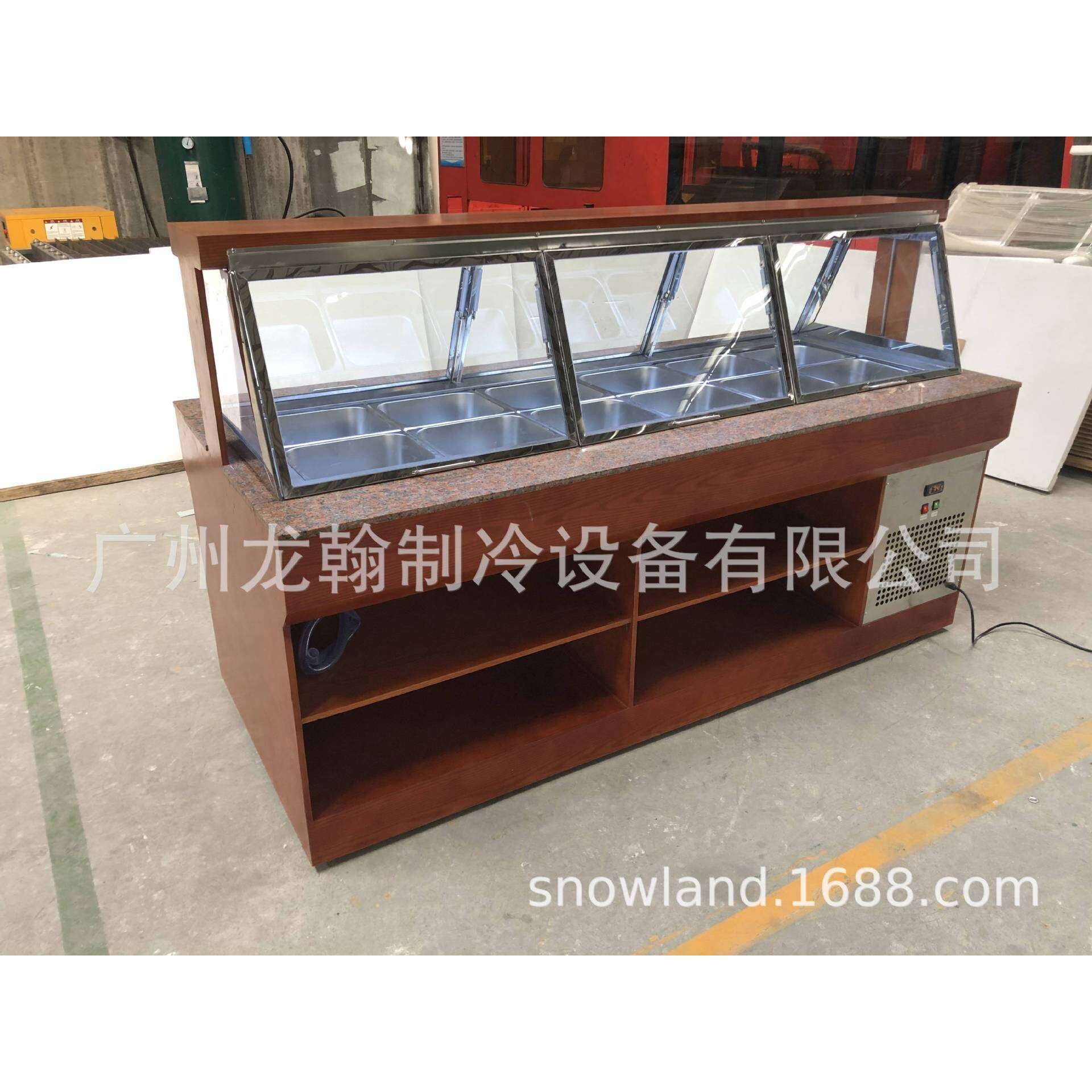 广州厂家 木沙拉台 buffet 开放式自助餐沙拉台 沙律台