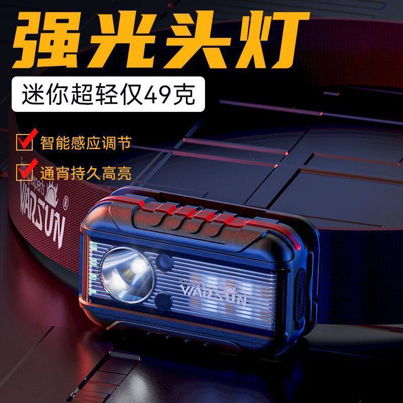 沃尔森TD01肩灯爆闪警示灯闪光灯夜跑安全肩膀夜间充电LED挂头灯