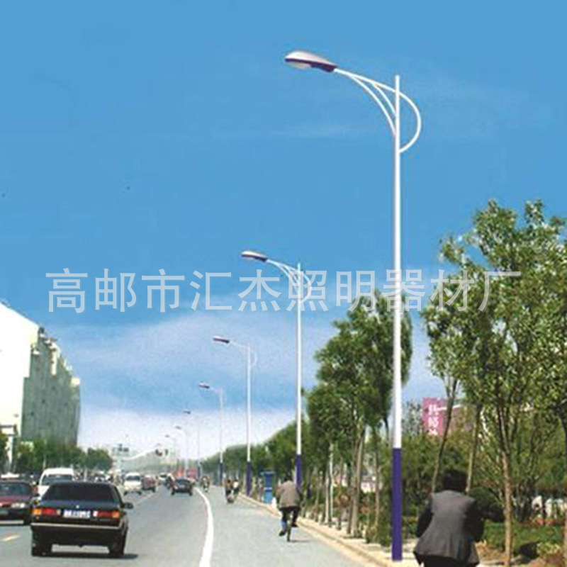 led路灯工程市电单臂双臂路灯高杆灯单叉双叉led路灯价格