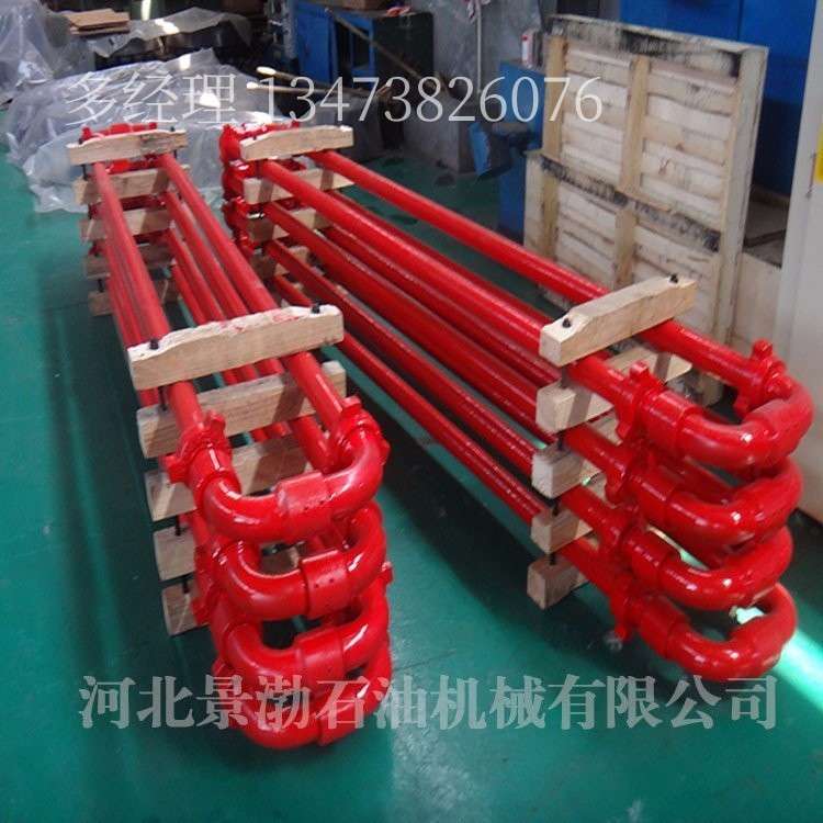 高压硬管线 1502型高压环形管汇 70MPa油田固井高压管汇