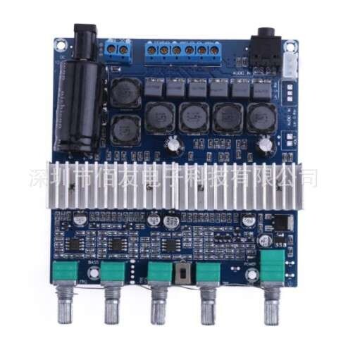 TPA3116 2.1大功率HIFI数字功放板12-24V重低音炮成品板