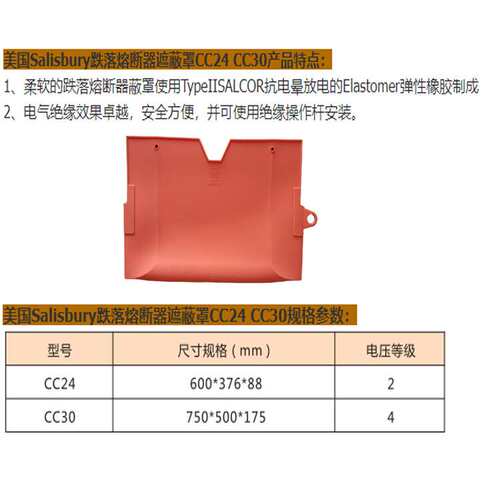 新型软质跌落熔断器遮蔽罩CC30尺寸750*500*175mm弹性橡胶制成