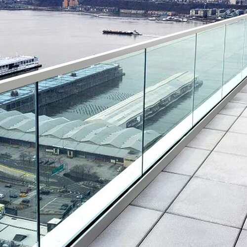阳台玻璃护栏极简自装铝合金楼梯扶手栏杆不锈钢室内家用室外护栏