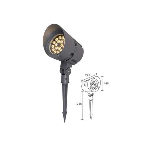 新品LED插地灯外壳9W18W36Wled草坪灯户外厂家压铸地插灯投光灯