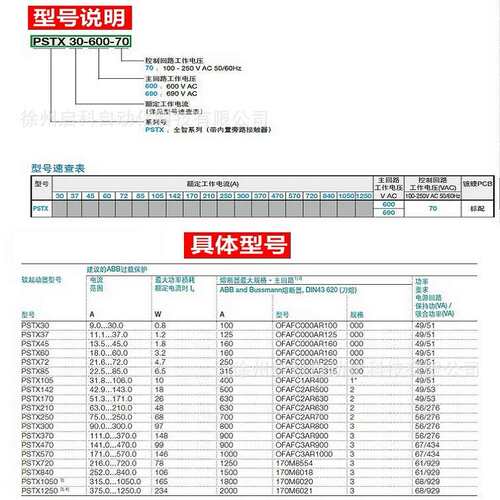 ABB软启动器PSTX45-600-70功率22KW货号10157672智能型PSTX