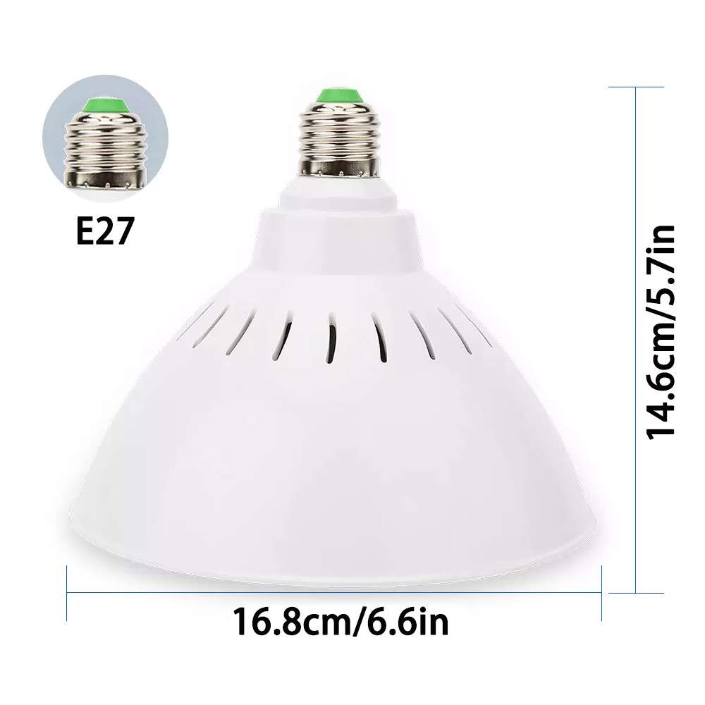 60W塑料PAR LED灯泡植物生长灯450nm 630nm波长352 LED聚光补光灯