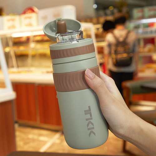 TKK新款保温杯不锈钢316直饮弹盖杯冬季大容量真空杯防烫