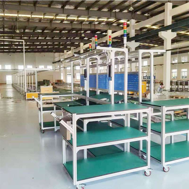 防静电作业台物料放置工作台防静电带灯返修台物料周转车周转小车