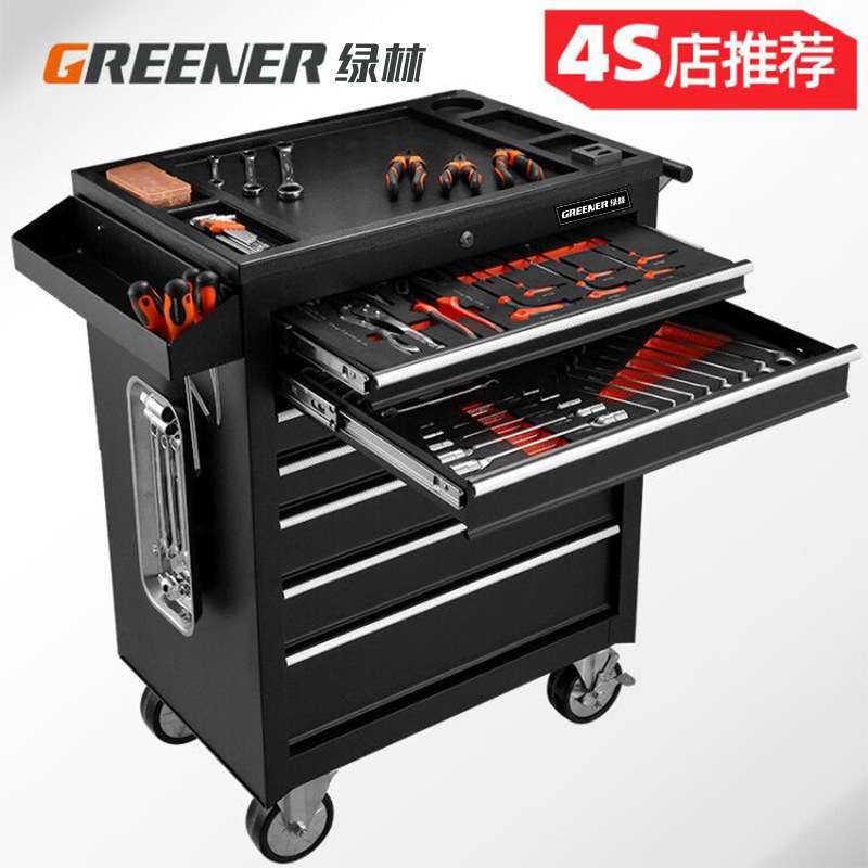 绿林工具车内衬套筒套装汽修修车工具套装组合棘轮扳手大全大中飞图片