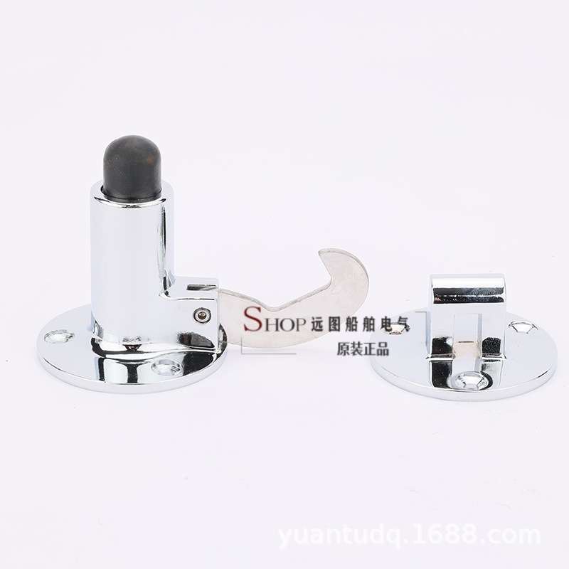 船用五金490541锌合金定门器PHY1242/1241弹簧式门钩门碰防风门吸