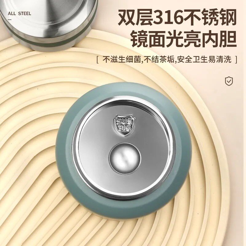华亚大容量保温杯 男女便携高档真空水杯双层316不锈钢直身茶杯子