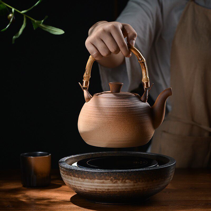 古舍电陶炉煮茶器新款家用高档迷你茶炉小型烧水陶壶静音泡茶套装