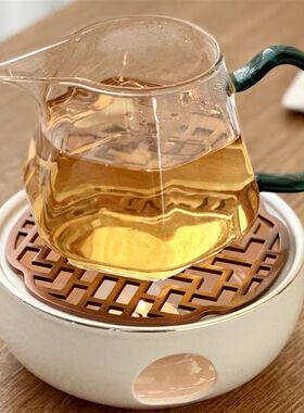 温茶暖茶炉花茶壶蜡烛底座煮茶炉陶瓷加热炉酒店餐厅烤橘子温茶器