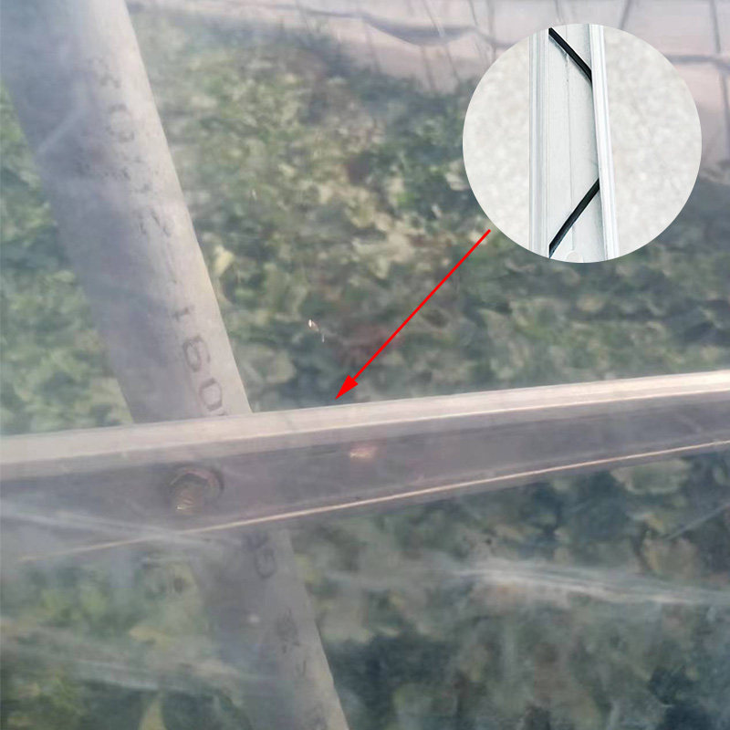 大棚卡槽卡簧配件加厚热镀锌防风压膜槽铝合金耐腐蚀固定卡扣压条