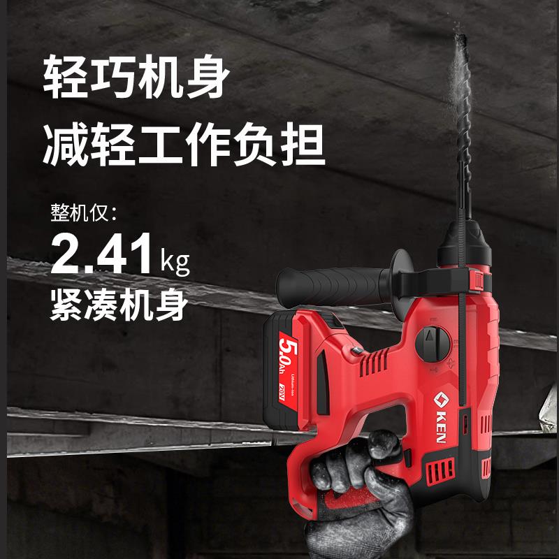 【20V组合】锐奇20V工业锂电充电电锤角磨电钻全家福7220/2120
