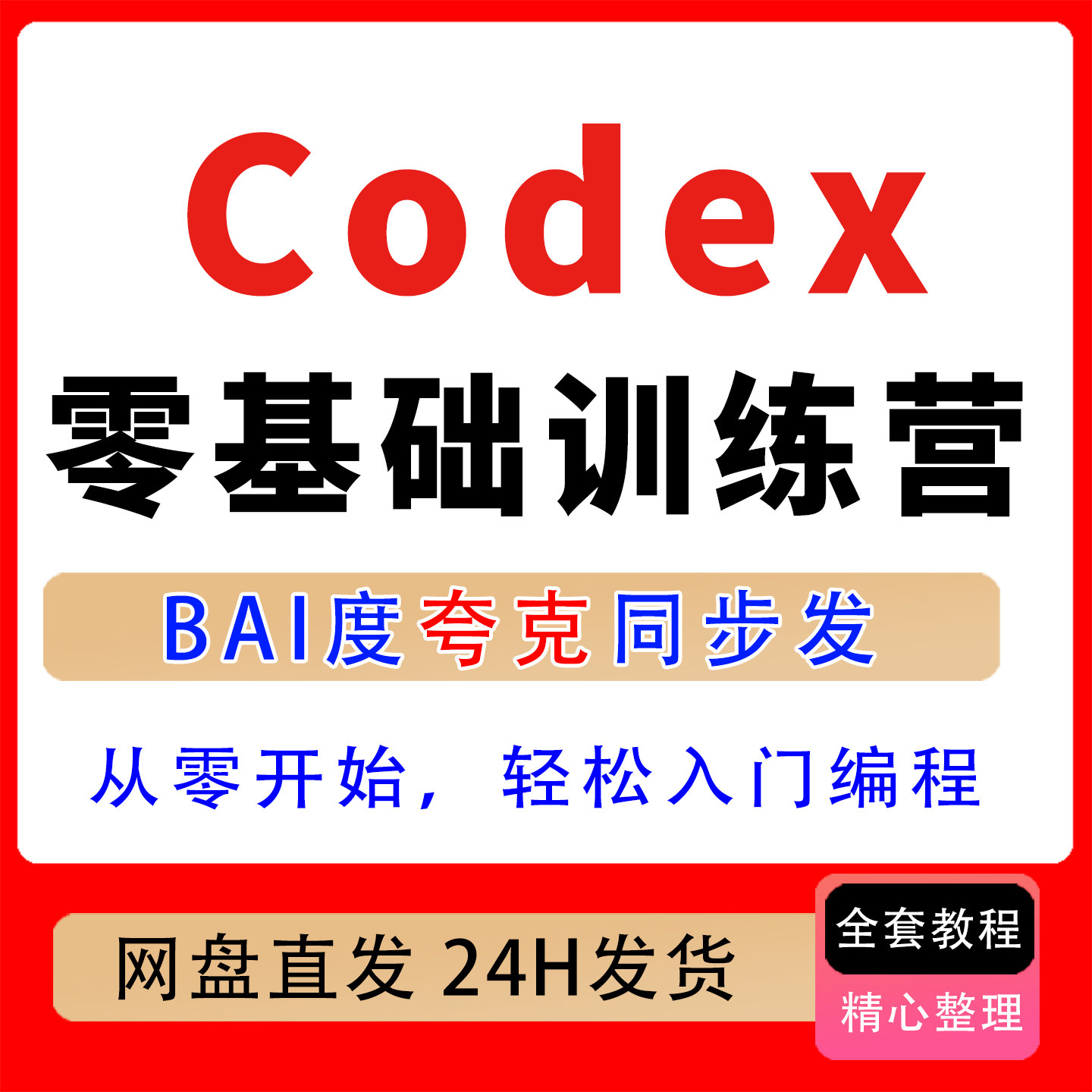 codex零基础训练营，从零开始轻松入门编程，系统学习实战项目图片