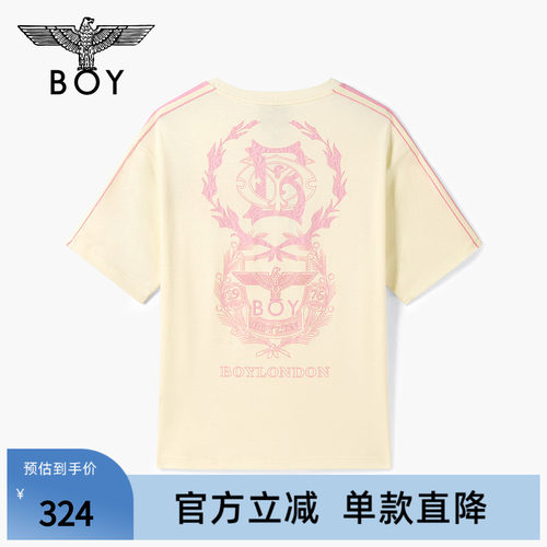 【时光之恋】BOYLONDON短袖上衣潮牌印花圆领夏男女同款T恤N01070