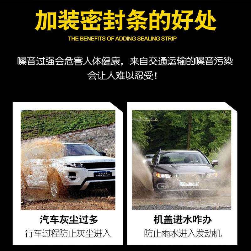 雪铁龙世嘉凯旋C3-XR爱丽舍C2C5C4LC6全汽车门隔音密封条防尘改装