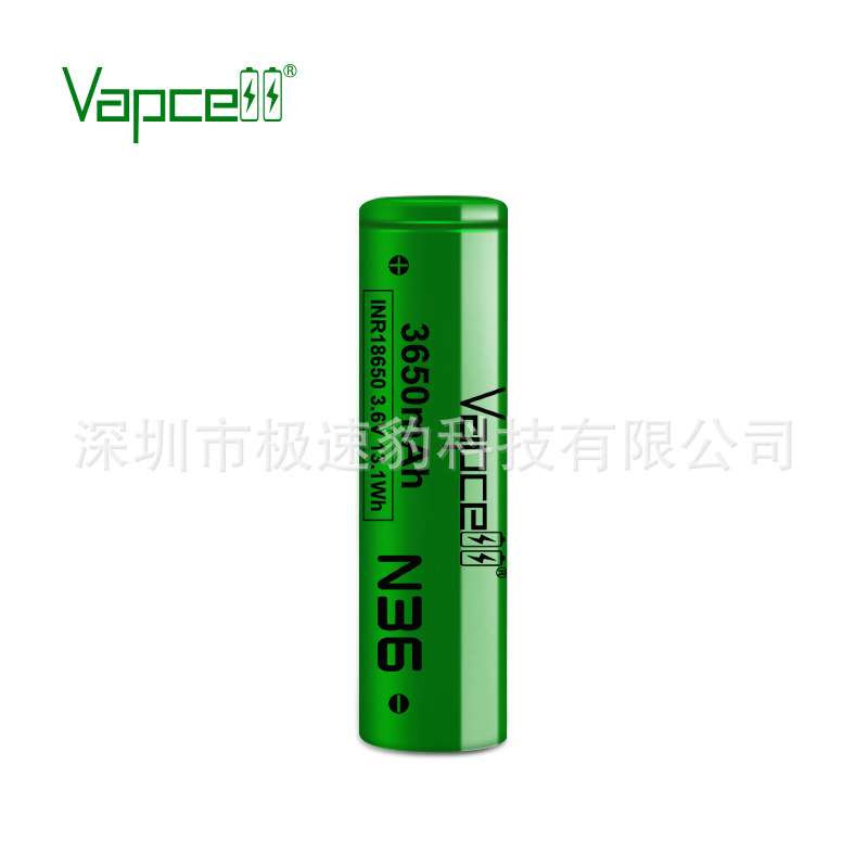 热销VAPCELL IMR18650 3600mah 35A放电高容量动力电池 国外爆款