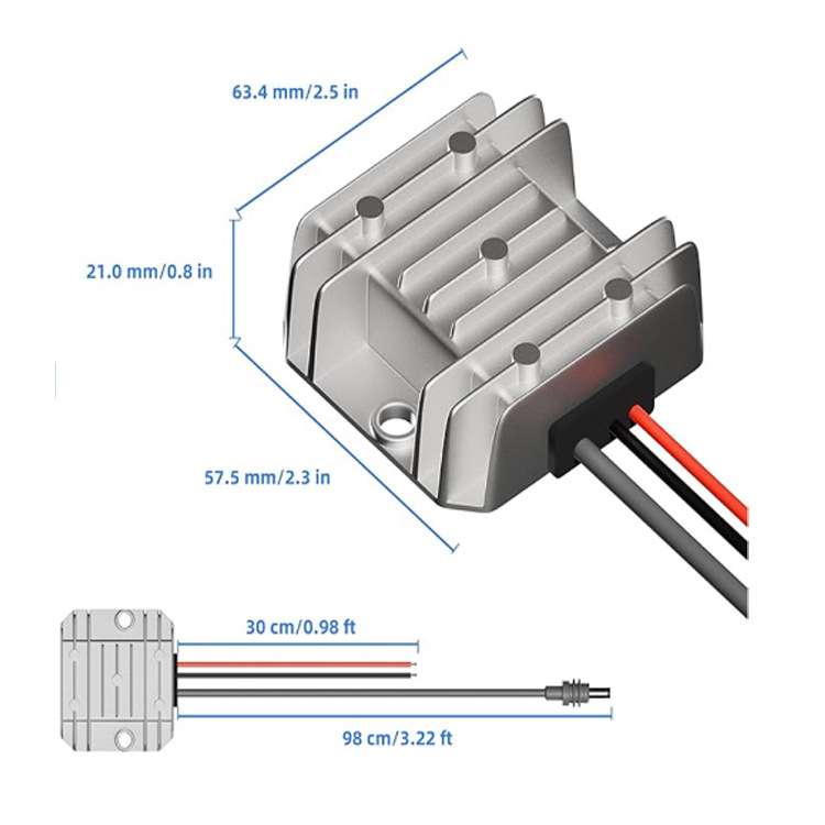 12V转30V3.5A电源转换器24V升30V升压器 电源线第二代路由器直流3