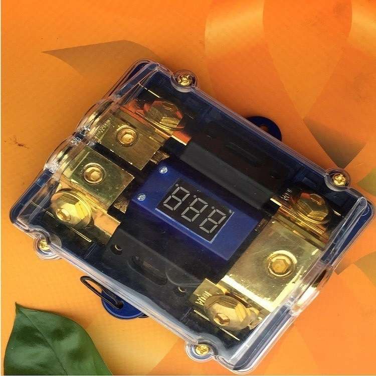 ANL-512LED数显汽车音响保险丝盒 多路玻璃外壳车载保险丝盒 保险