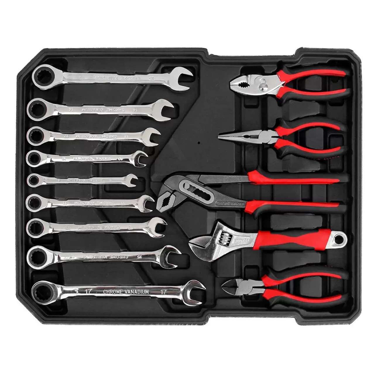 家用拉杆499件套组合工具套装铝箱187件套工具箱棘轮开口扳手五金