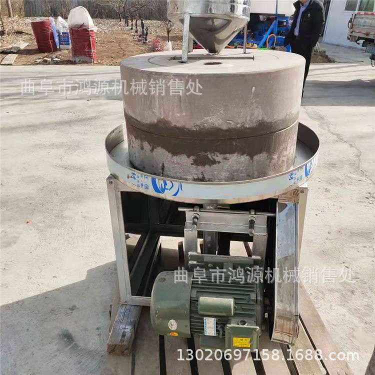 70型三相电石磨机 电动石磨豆浆机 原滋味肠粉米浆磨糊机