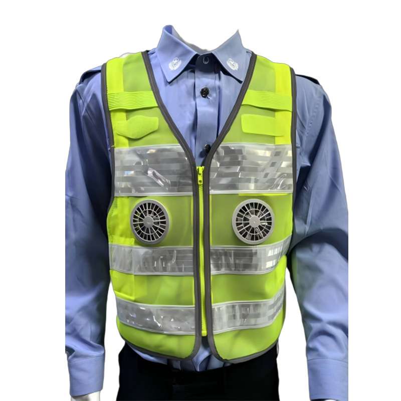 温控背心(低温型)荧光黄色 银白色反光带 11风扇款 T4