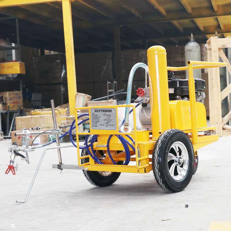 小区用划线机 汽油冷喷划线手推式小型划线机 停车位冷喷划线机