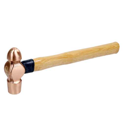 TOOLTIME图泰紫铜木柄奶头锤紫铜锤圆头锤榔头锤铁锤铜锤手锤锤子