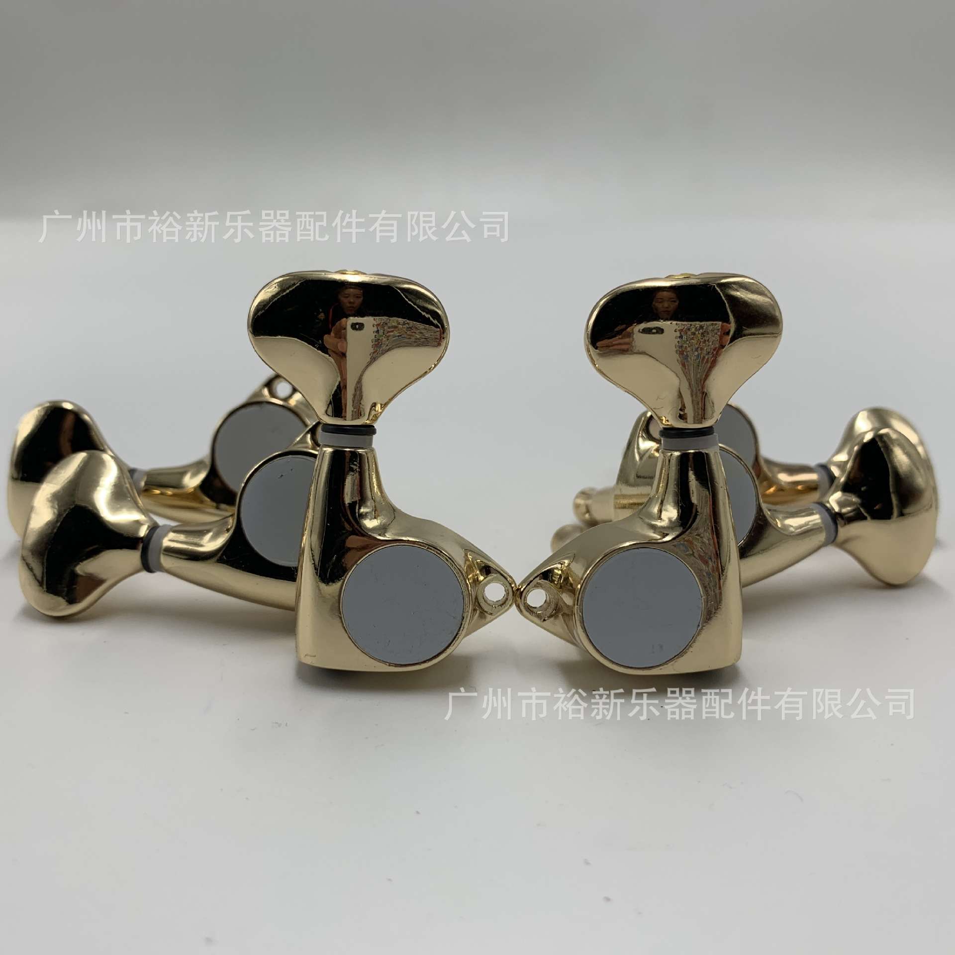 吉他配件弦轴 镀金仿GOTOH直角鱼尾全封闭弦钮