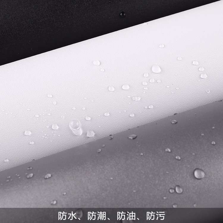 加厚纯色磨砂自粘墙纸防水阻燃密度板铝方通展柜工程家具翻新贴膜