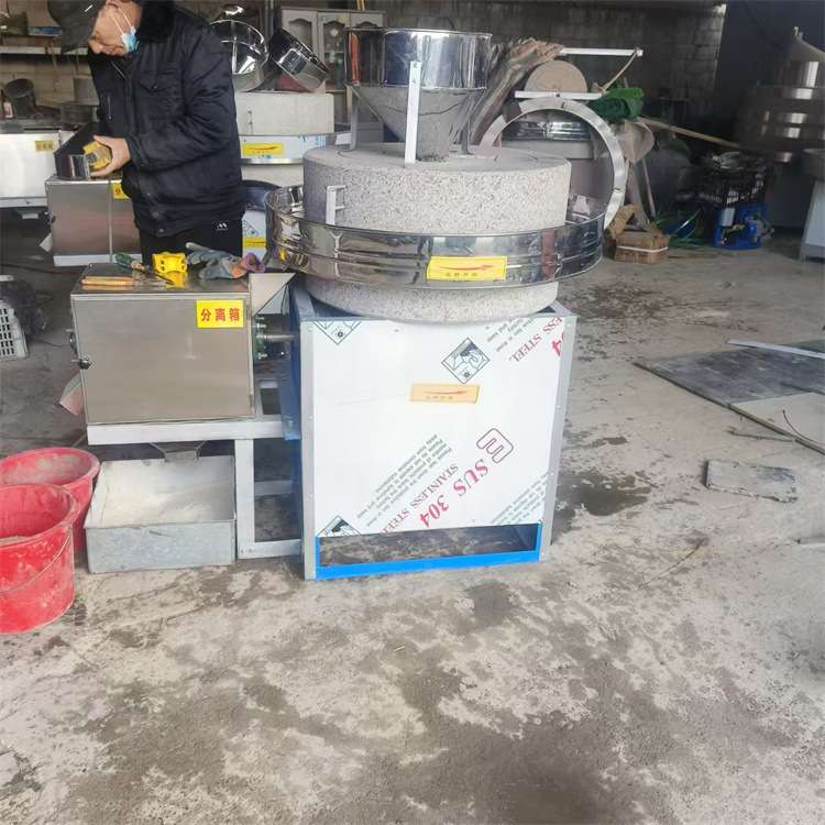 电动五谷杂粮石磨机小麦糊子豆子豆腐磨浆机粮食研磨加工设备