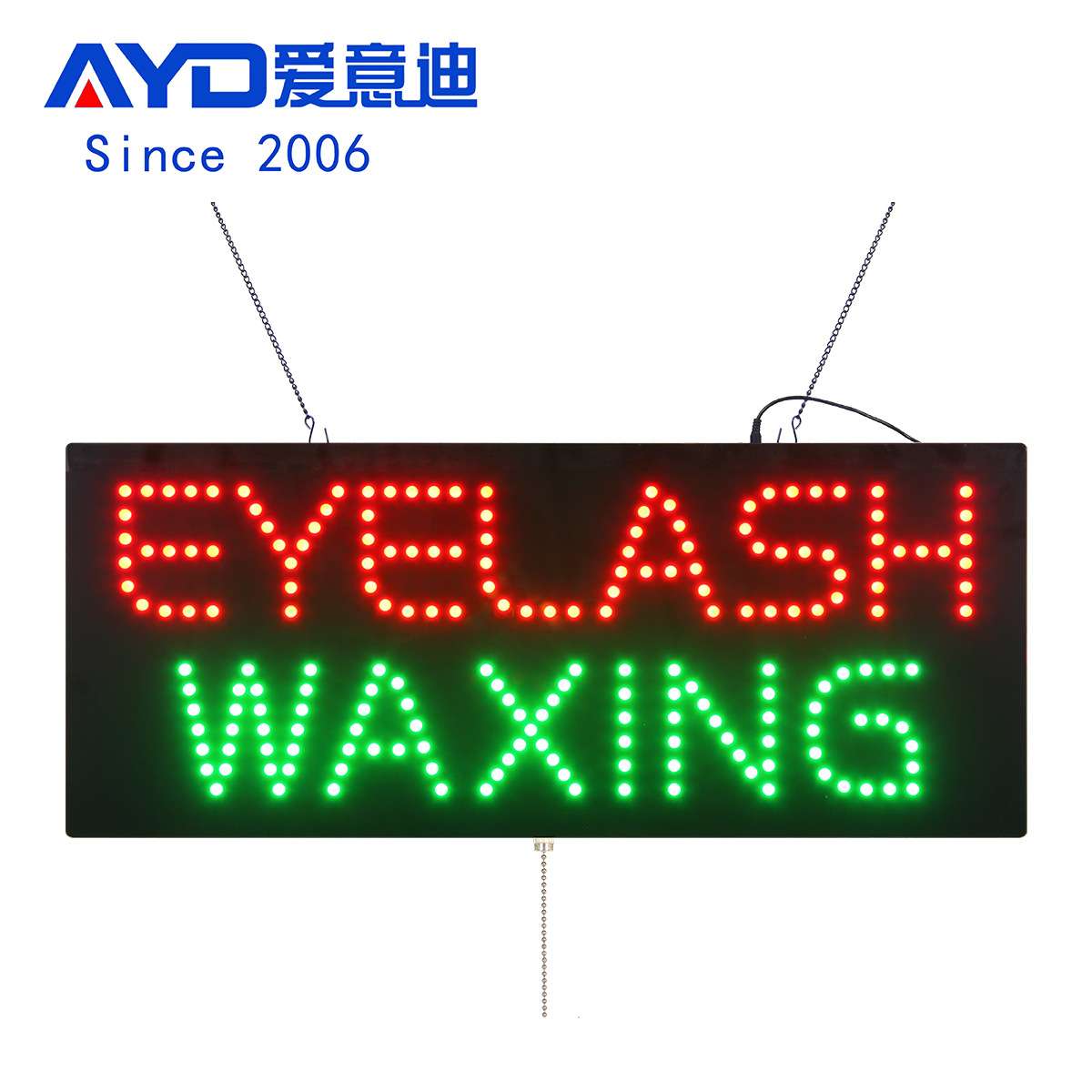 亚马逊热销眼睫毛广告牌LED电子招牌亚克力灯箱 LED Eyelash SIGN