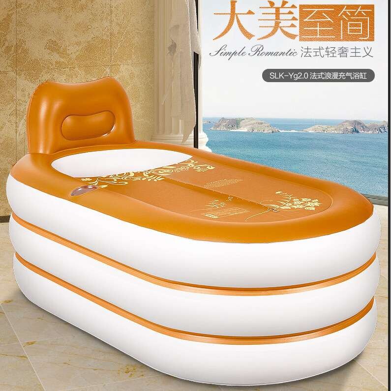 大人大号充气浴缸儿童折叠浴盆家用加厚浴桶洗澡桶泡澡桶 厂家