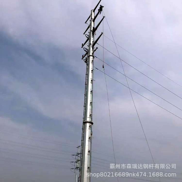Srd 110kv钢杆组立 钢桩打桩 图纸设计 电力钢管杆高压导线