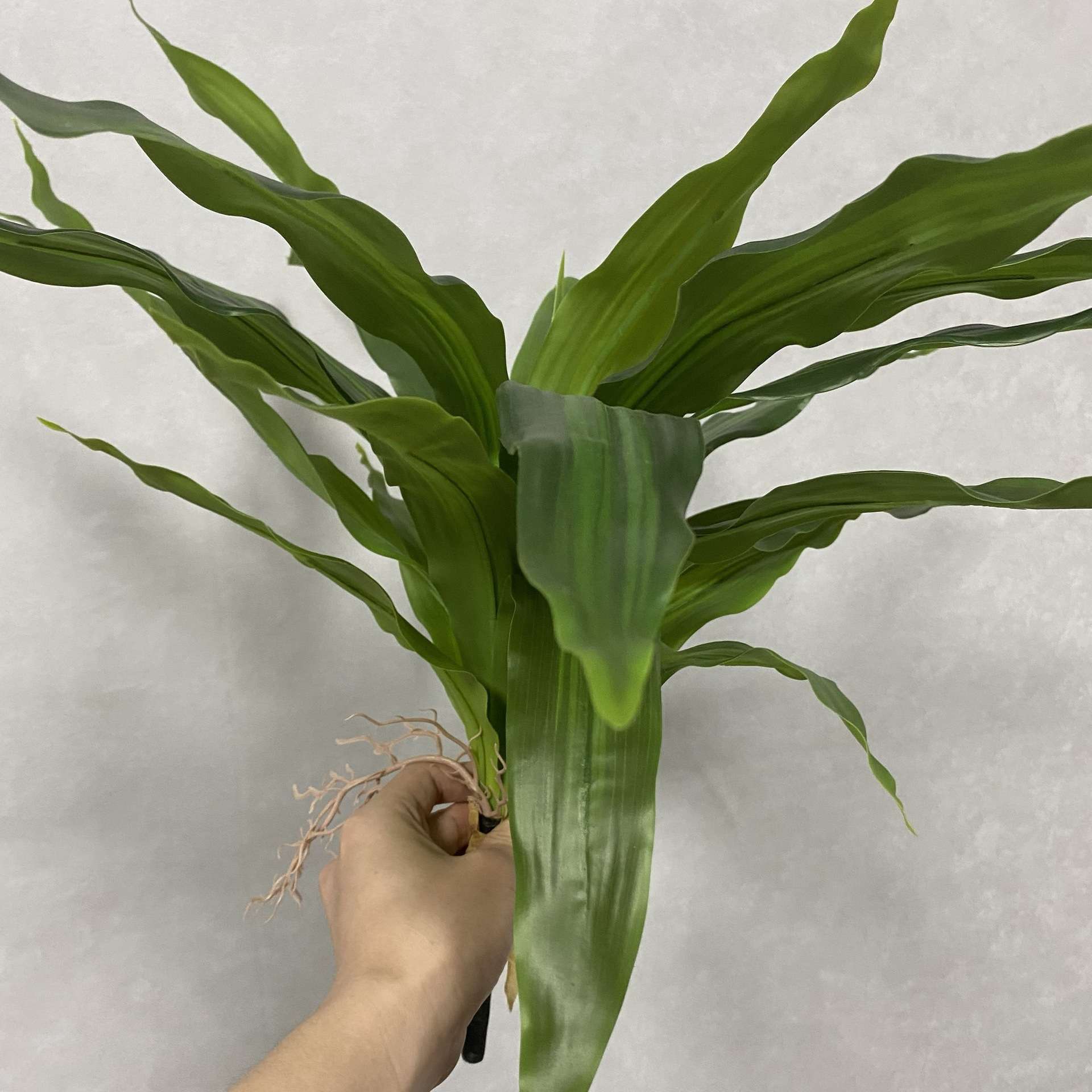 跨境高仿真巴西木巴西铁绿植叶子插支室内房间桌面餐桌摆件植物