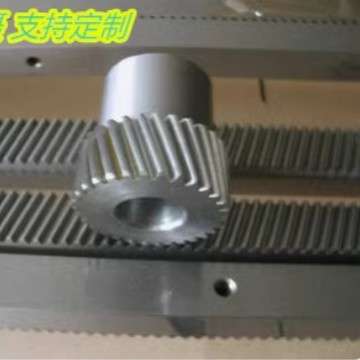 精密级1.5模斜齿轮齿条数控机床机械手导轨斜齿条1米传送带