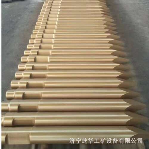 挖掘机破碎锤钎杆矿山型耐磨炮钎炮头45/53/68/等开槽加长100